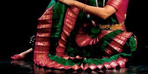 Nina Rajarani sitting in a Bharatanatyam pose for These are a few of my favourite things - a collection of her favourite choreographies