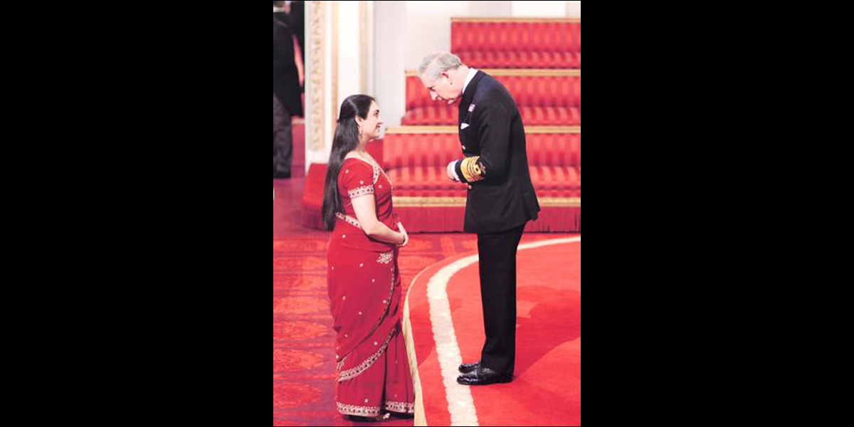 Nina Rajarani awarded MBE in Queen’s Birthday Honours list!